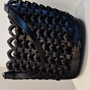 NWOT Kate Spade Black Dorie Medium Bucket w/ Drawstring
